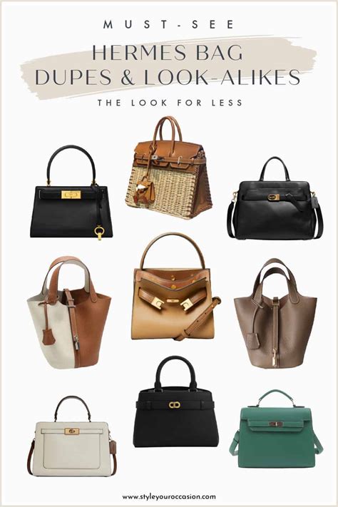 hermes dupes bags|hermes evelyne bag look alike.